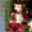 Предпросмотр схемы вышивки «Девушка в саду» (№422070)