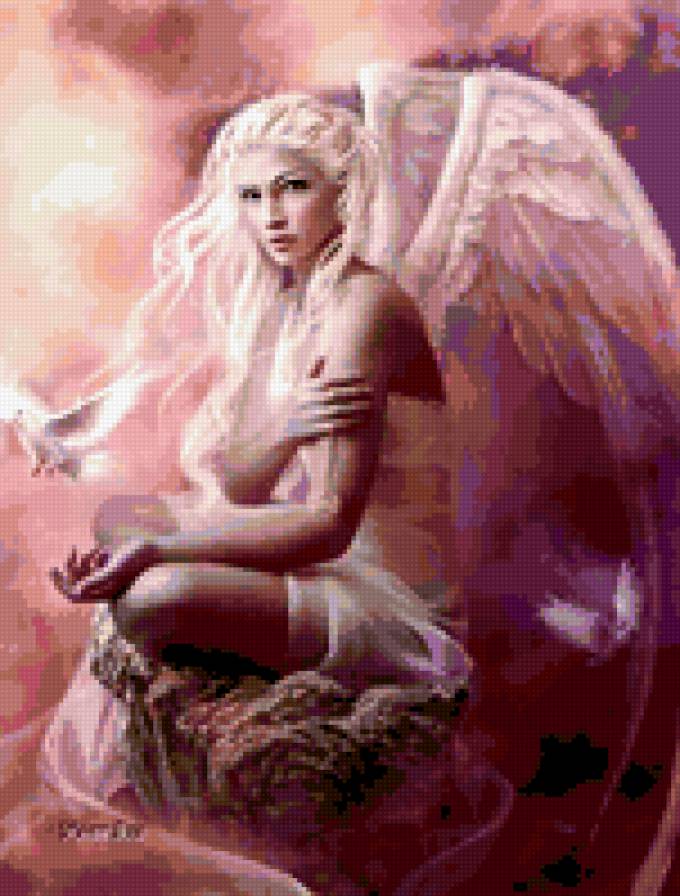 ангел - девушка, ангел, фэнтези - предпросмотр