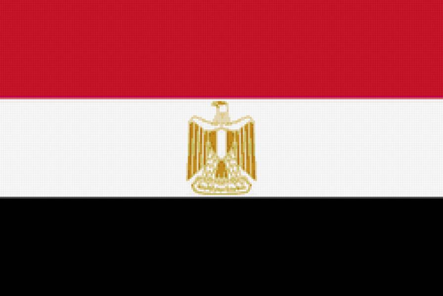 Флаг Египта - предпросмотр