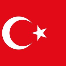 Схема вышивки «Флаг Турции»