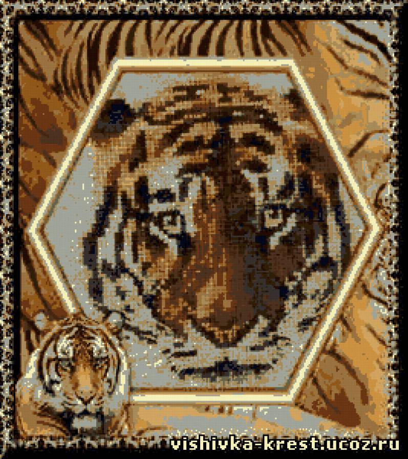 морда тигра - тигр, животные - предпросмотр