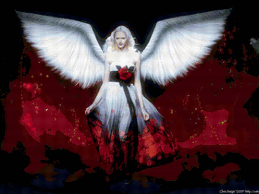 ангел - девушка, крылья, ангел - предпросмотр