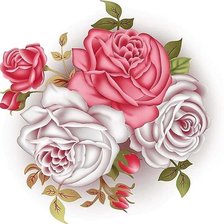 Оригинал схемы вышивки «Розы» (№426106)