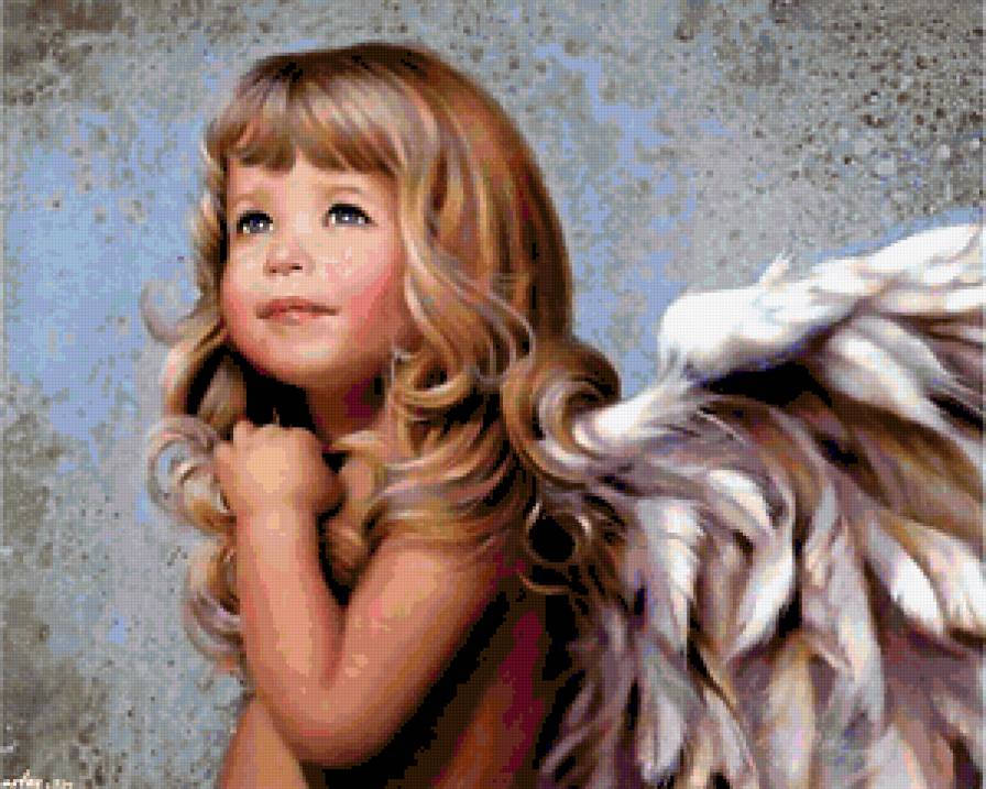 Девочка-ангел - ангел - предпросмотр