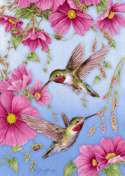 Цветы и птицы - птицы, цветы - оригинал