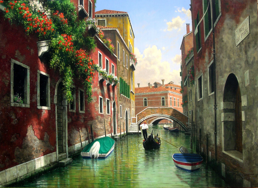 Венеция - город, канал - оригинал