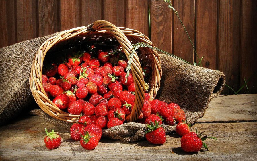 урожай - ягода, природа, корзина, урожай, еда - оригинал