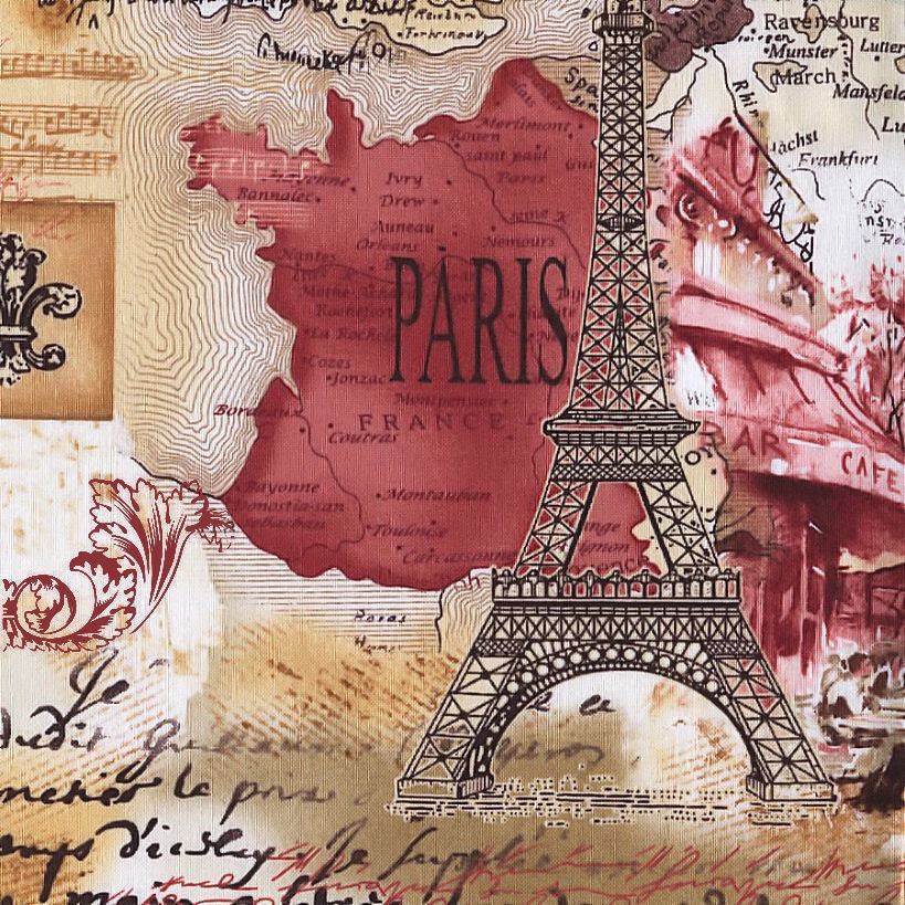 Париж - колаж, город, карта, париж - оригинал