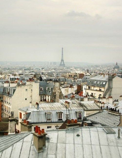 Париж - париж, крыши, пейзаж, франция - оригинал