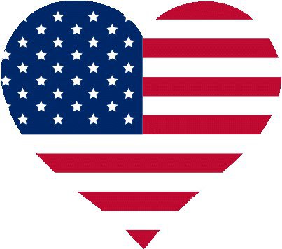 Я люблю США - сша, любовь, флаг, сердце - оригинал