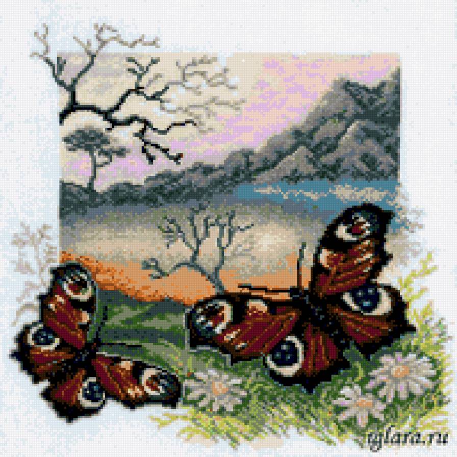 бабочки - катина пейзаж бабочки - предпросмотр