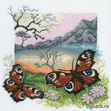 Оригинал схемы вышивки «бабочки» (№433925)