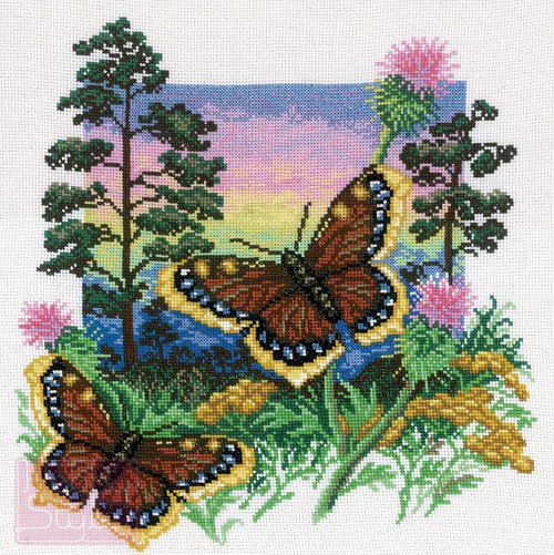 бабочки - бабочки пейзаж - оригинал