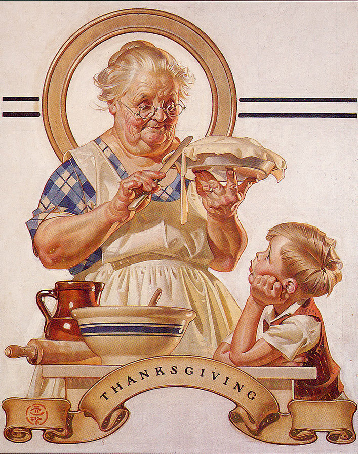 бабушка с внуком - благодарность, завтрак, внук, бабушка - оригинал
