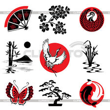 Оригинал схемы вышивки «В японском стиле» (№439380)