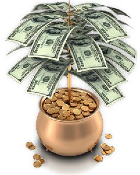 денежное дерево - деньги - оригинал