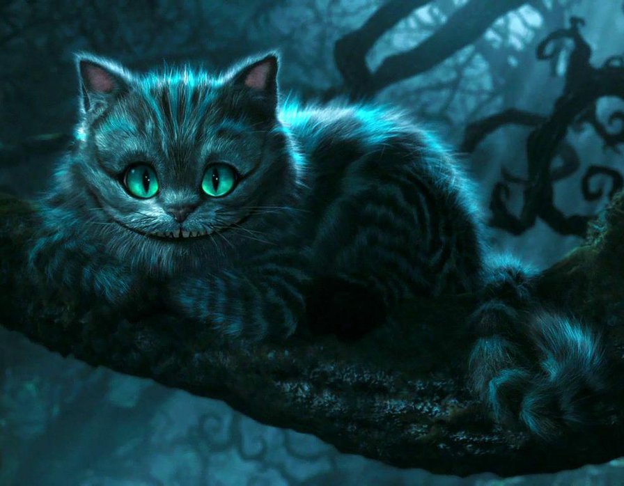 чеширский кот - сказка, алиса в стране чудес - оригинал