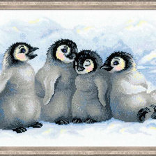 Оригинал схемы вышивки «Забавные пингвины» (№441731)