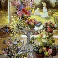Оригинал схемы вышивки «садовый домик» (№441906)