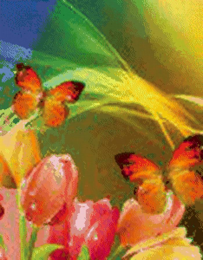 №442160 - цветы и бабочки - предпросмотр