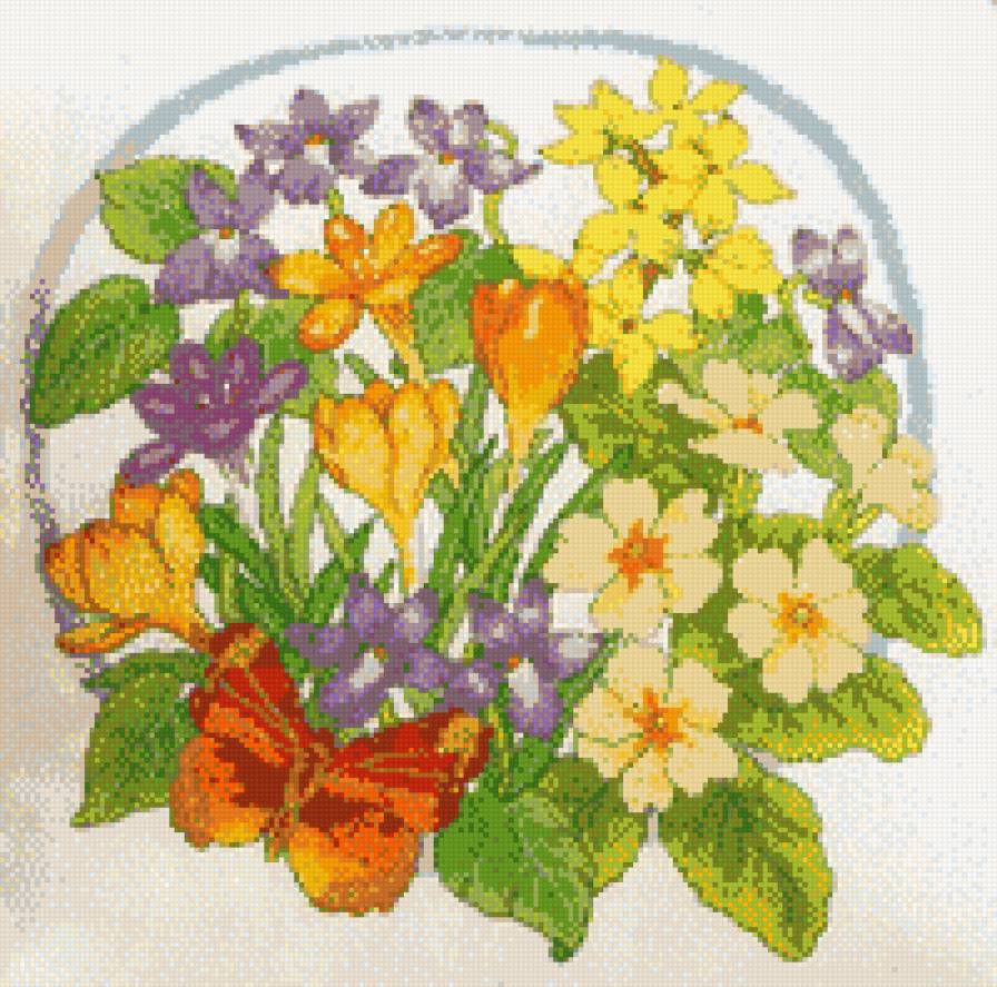 Весенний букет - букет, цветы - предпросмотр