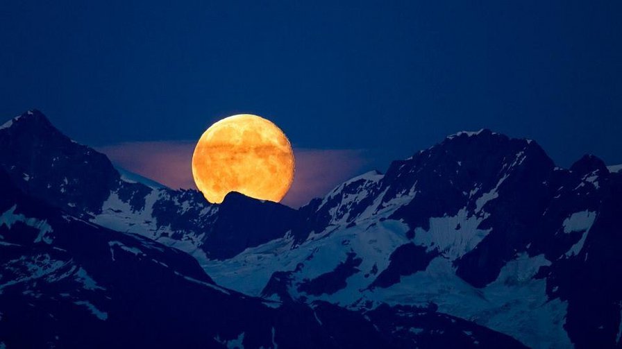луна - горы, луна, природа - оригинал