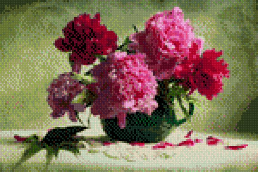Пионы - цветы, натюрморт - предпросмотр