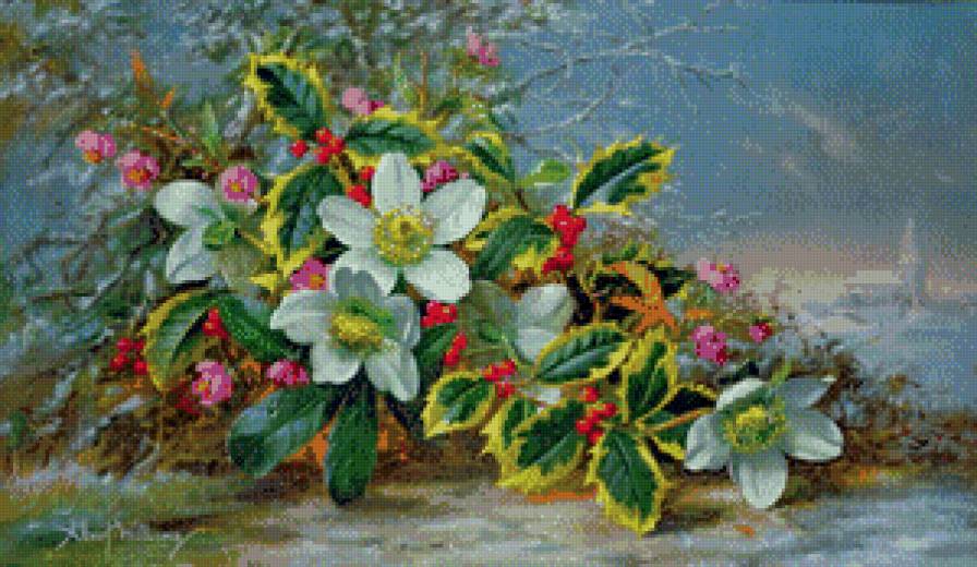 №444211 - цветы, albert williams, живопись, букет, натюрморт - предпросмотр