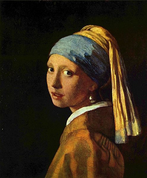 Девушка с жемчужной сережкой - портрет, девушка, ян вермеер - оригинал