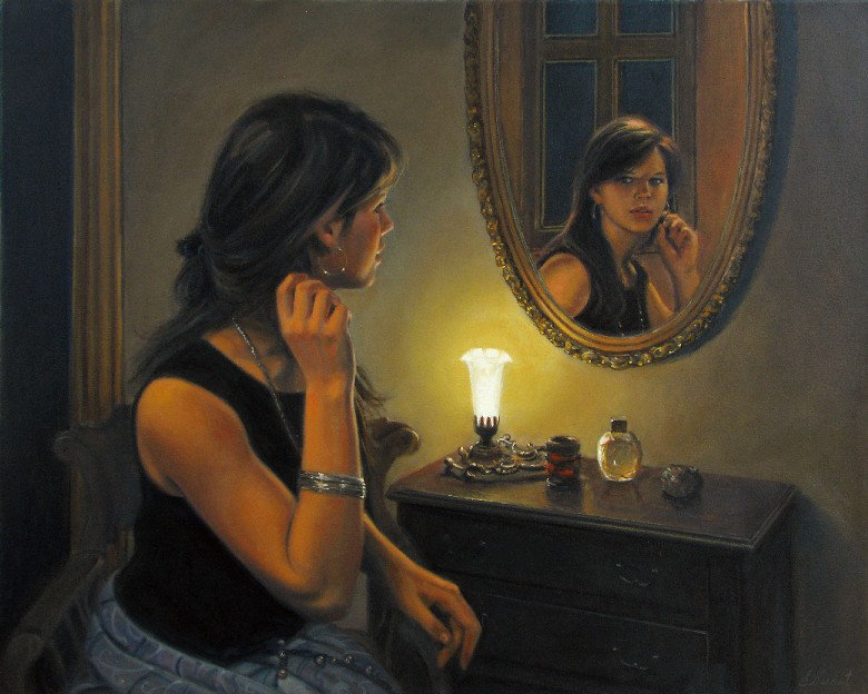 Тайна - зеркало, девушка - оригинал