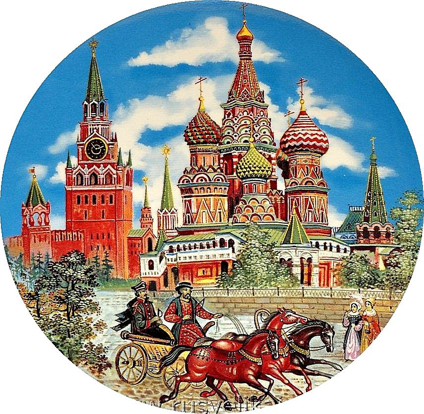Московский Кремль - москва, город, кони, купола, башни, собор - оригинал