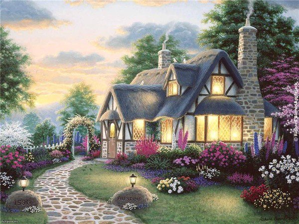 домик-мечта - пейзаж, природа, дом - оригинал