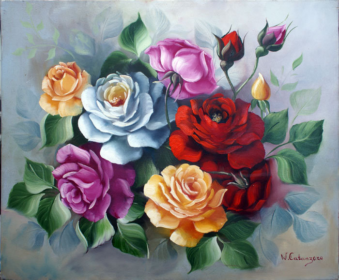 розы - букет, розы, цветы - оригинал