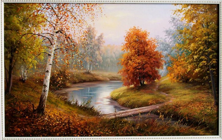 картина - пейзаж, природа, осень - оригинал