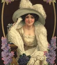Оригинал схемы вышивки «дама в белом с серенью» (№449296)