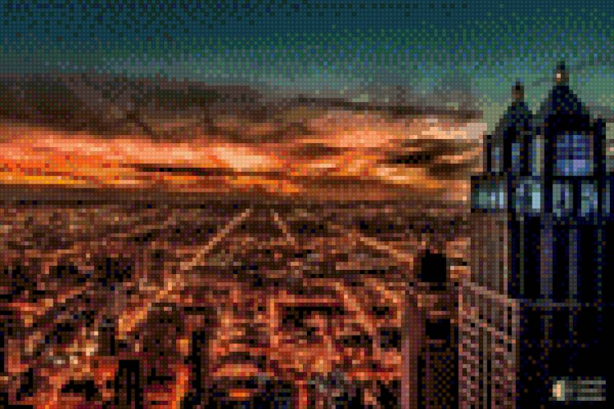 Закат в Чикаго - закат, вечер, чикаго, иллинойс - предпросмотр
