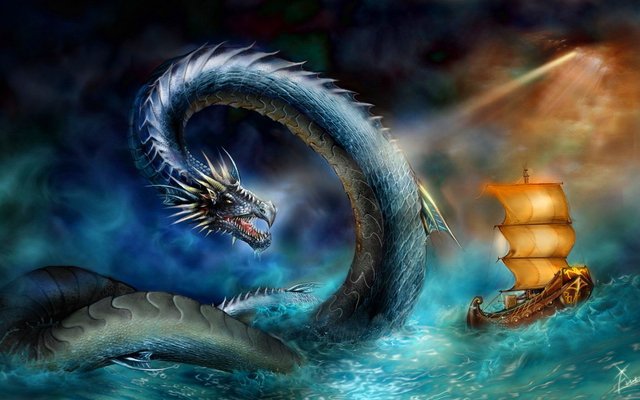Буря зверя - природа, корабль, море - оригинал