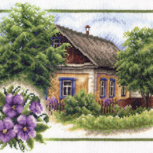 Оригинал схемы вышивки «лето в деревне» (№450382)