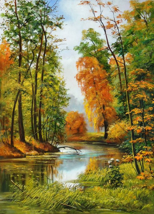 картина - природа, пейзаж, осень - оригинал