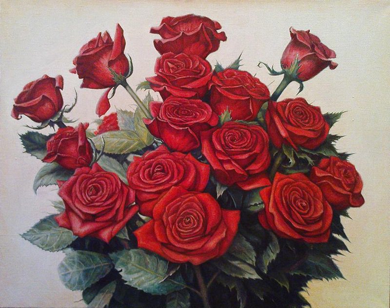Букет роз - розы, букет - оригинал