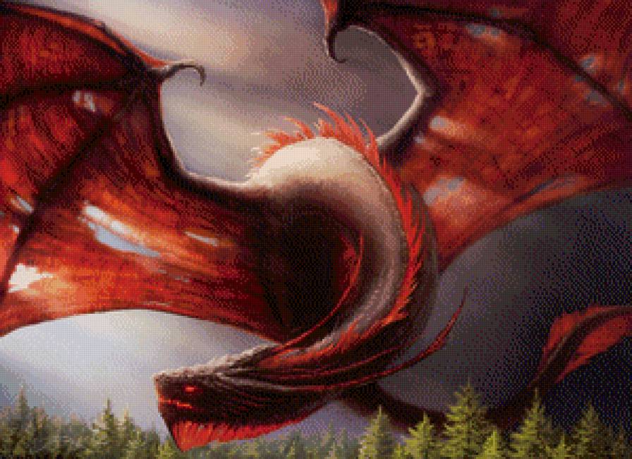 Серия "Драконы" - фэнтези, сказка, природа, драконы, миф, животные - предпросмотр