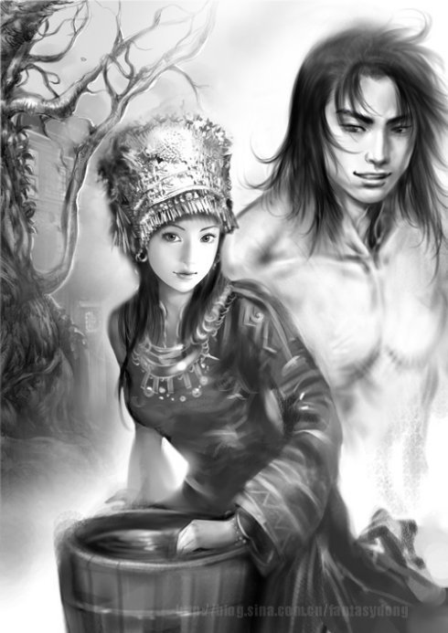 Монгольские предания - восток, пара, фэнтези, азия, любовь - оригинал