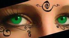 Схема вышивки «Зелёные глазки»