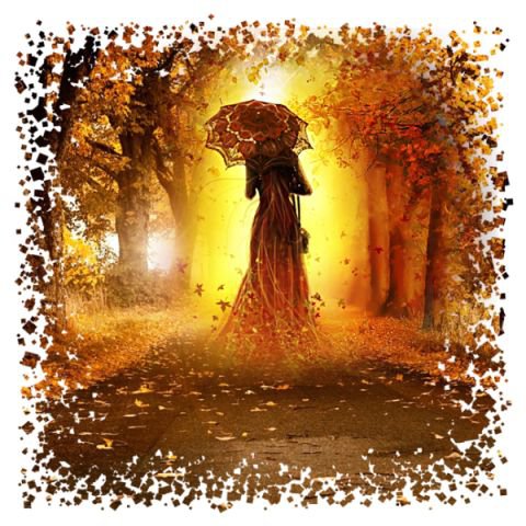 Мисс Осень - природа, времена года. женщина - оригинал
