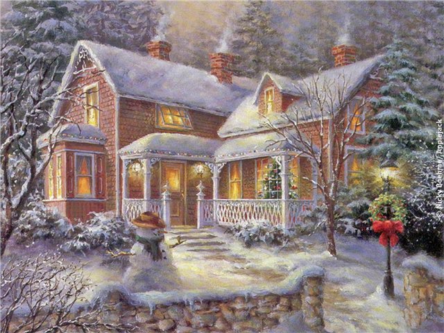 Рождественская ночь - зима, новый год, рождество - оригинал