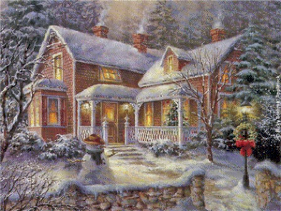 Рождественская ночь - зима, новый год, рождество - предпросмотр