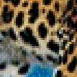Предпросмотр схемы вышивки «леопард и водопад» (№456093)