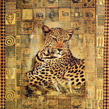 Оригинал схемы вышивки «леопард» (№456340)