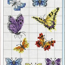 Оригинал схемы вышивки «бабочки2» (№457653)