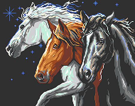 три лошади стихия - оригинал